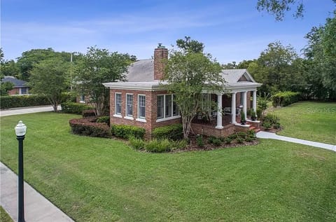 Large corner lot in quiet neighborhood with vintage street lamps