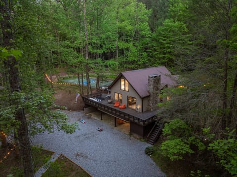 Main Cabin overlooking the creek