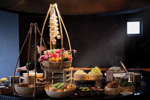 Daily buffet breakfast for a fee