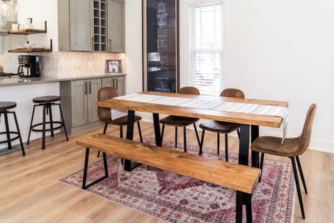Dining table with seating for 6
