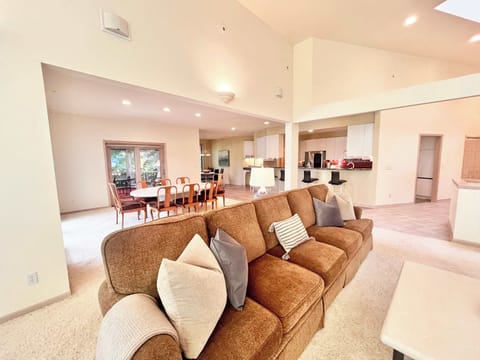 Curl up in the sun-filled living room & stream all your favorite entertainment