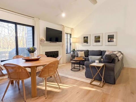Cozy up in the living area and stream all your favorite shows