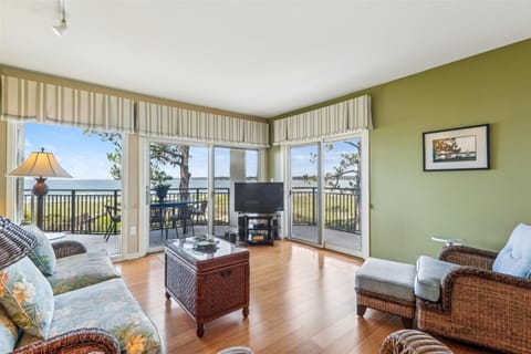 Living Room with Ocean Views at 1831 Beachside Tennis