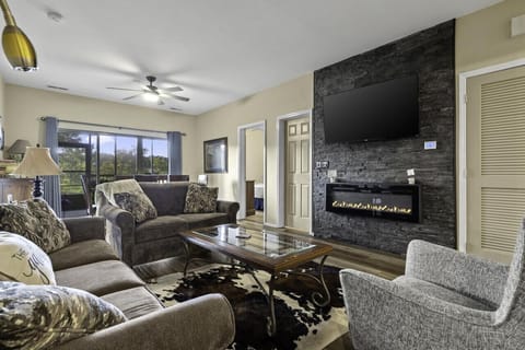 Open-concept living area- designed for gathering with family and friends.