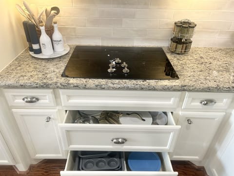 Fully stocked kitchen