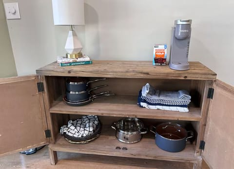 Pots and pans/extra storage