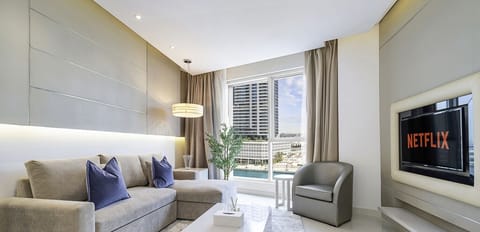 Apartment, Canal View | Living area | Flat-screen TV