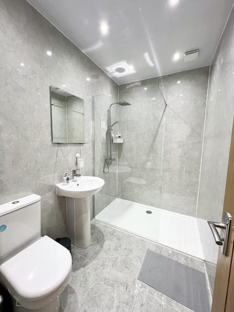 Apartment | Bathroom | Shower, towels, toilet paper