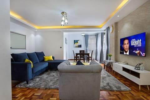Deluxe Apartment, Balcony, City View | Living area | 24-inch Smart TV with digital channels