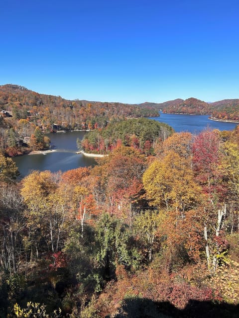 Enjoy Lake Glenville views from every room! Layers of mnts. see to Tenn.