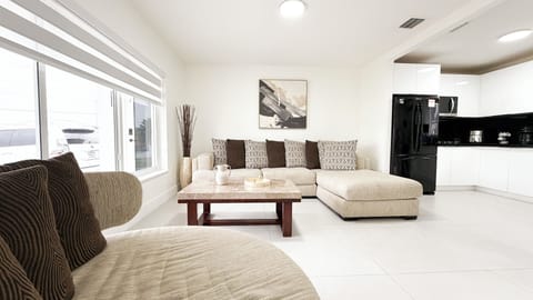 Cozy sectional sofa perfect for family gatherings.