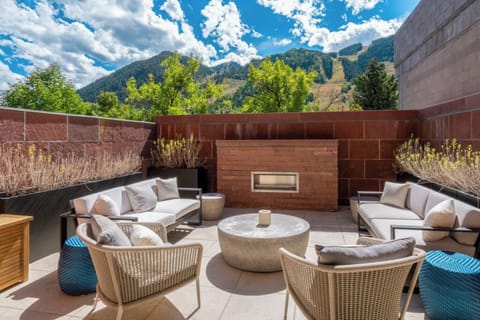Balcony with Fireplace