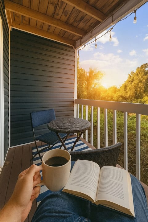 While this may be an AI assisted photo, this really is your view from the patio! Virginia Beach has some of the most beautiful sunrises!