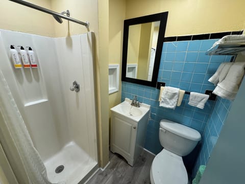 Soap, shampoo, toilet paper