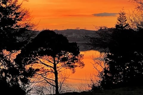 Sunset from the spa overlooking Lough Sillan