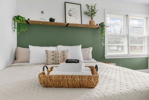 Curl up and relax in this cozy bedroom.