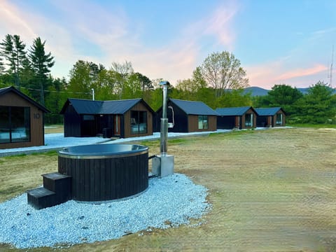 Elite Cabin, 1 King Bed, Sauna | Courtyard view