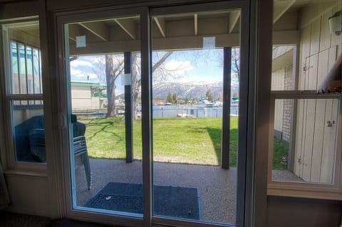 Sliding door to access the boat dock