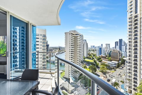 Cozy balcony with panoramic views of the Gold Coast 