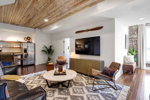 Open-concept downstairs living area