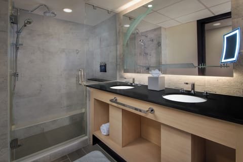 Garden Wing - 1 Bedroom Suite Access | Bathroom | Combined shower/tub, hair dryer, towels