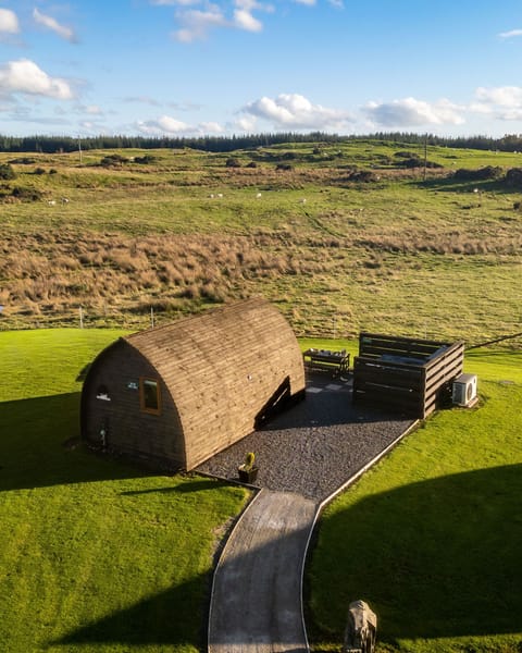 Aerial view of pod