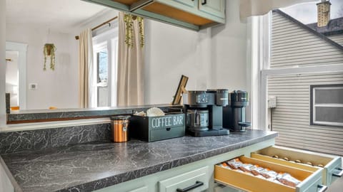 Our coffee bar is perfect for any guest who needs their daily dose of caffeine! With a selection of brews and all the essentials, it’s the ideal spot to kickstart your morning and energize your day.