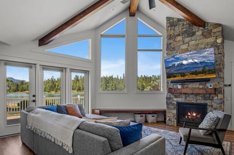 he private, resort-like setting provides serenity with an open floor plan and oversized windows that bring nature and wildlife indoors.