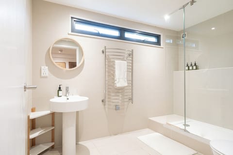 Free toiletries, hair dryer, towels, soap