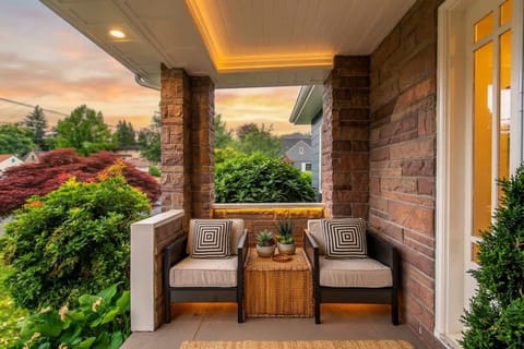 Cuddle up on the front porch