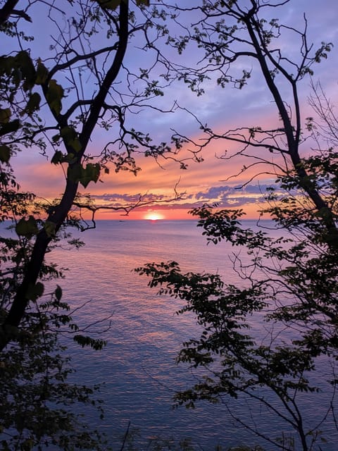 sunset from our backyard