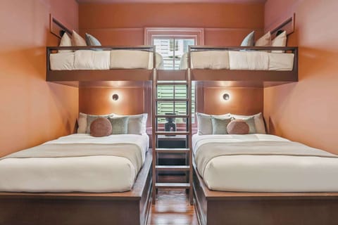 Bedroom 9 | Family Bunk Suite with Two Full Beds and Built In Twin Bunks plus Ensuite Bathroom | Second Floor