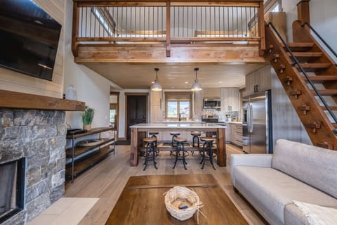 House, Multiple Beds, Hot Tub, Garden View (Getaway at the Wilderness Club) | Living area | 50-inch flat-screen TV with digital channels