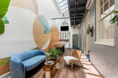 game area with shuffle board