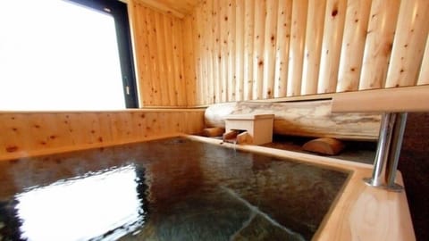 Combined shower/tub, free toiletries, hair dryer, slippers
