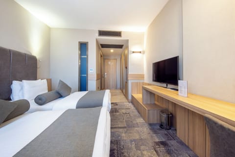 Standard Twin Room | Minibar, in-room safe, soundproofing, iron/ironing board