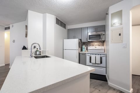 Fully Stocked Kitchen for Preparing On-Site Meals
