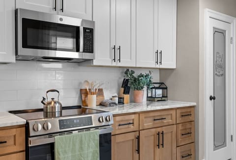 Stocked kitchen with all cooking basics