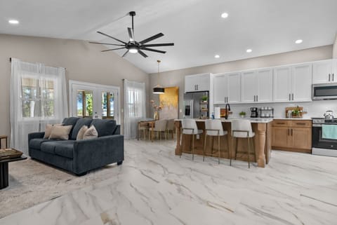 Open floor plan for spending time with friends and family