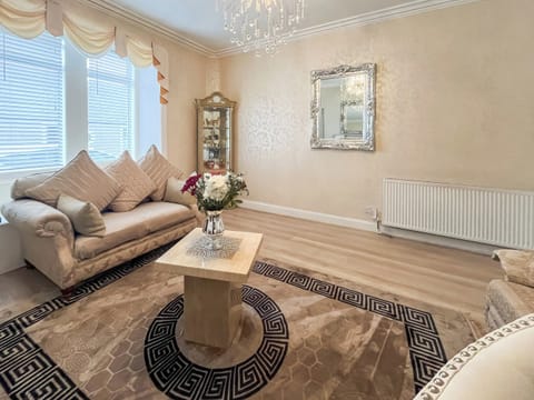 Living area | Beachcomber Apartment, Girvan