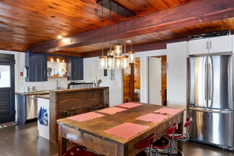 Spacious dining area