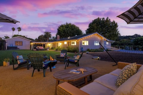 Enjoy evenings on the patio.