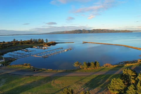 Hammond Marina, Jetty and Columbia River, aireal view from our home.  