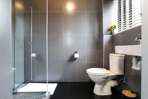 Standard Double Room | Bathroom | Shower, towels, soap, shampoo