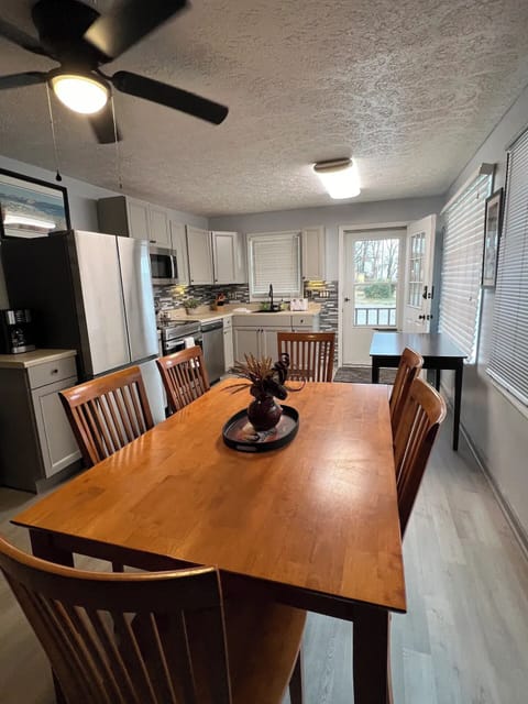 Dining Room with 6 person table in kitchen area