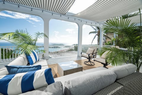 Enjoy the panoramic view from a spacious balcony