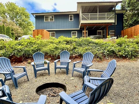Fire pit with seating — perfect for evenings under the stars