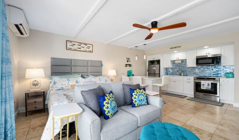 Sleeping/Living Area with Ample Seating and King Bed!