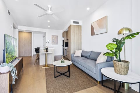 Spacious and elegant living area for the guests to relax