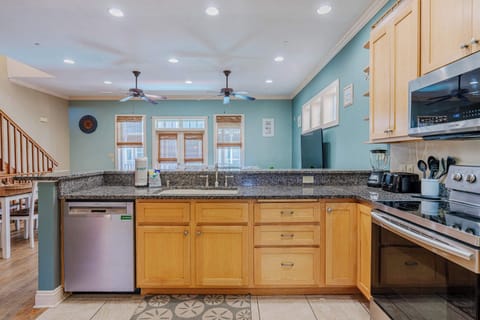 Fully stocked kitchen